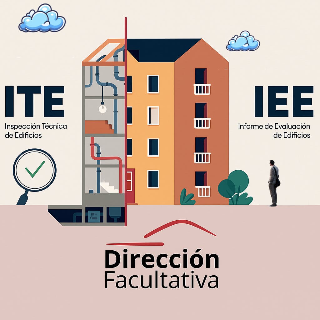 Diferencias entre ITE e IEE explicadas por Dirección Facultativa en Madrid