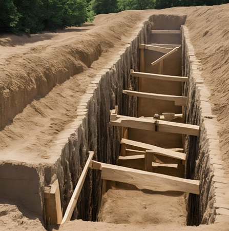 Entibaciones en excavaciones: paneles metálicos, cajones de blindaje y sistemas de contención de zanjas